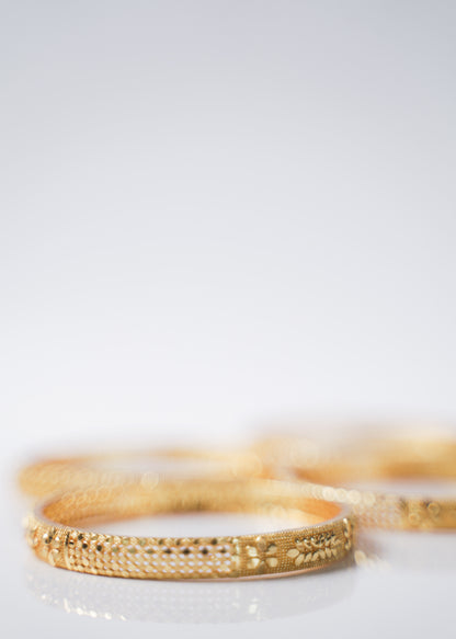 Gold Jasmine Bangles